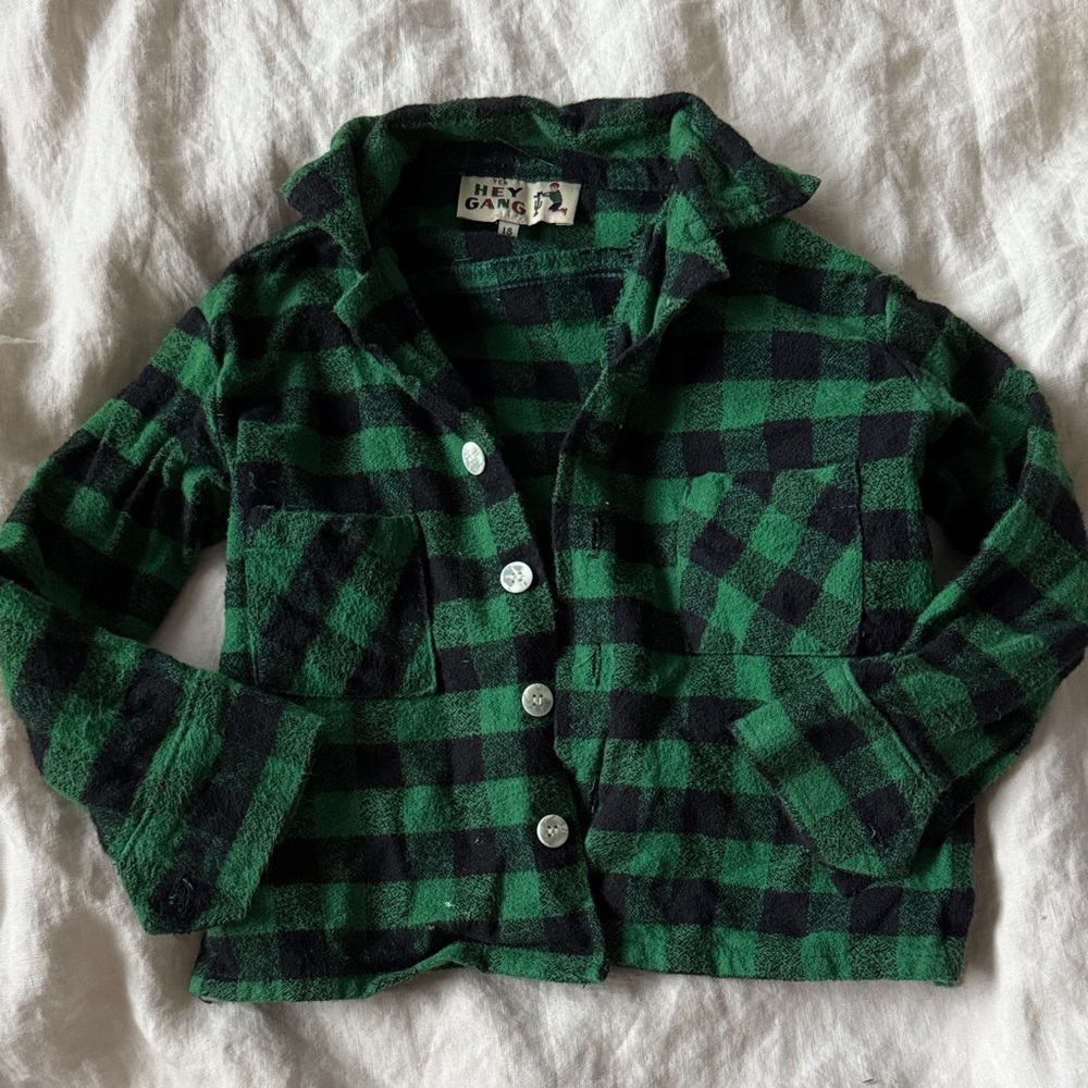 The Hey gang kids flannel shirt